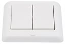 Bild av Väggströmbrytare, Bluetooth/Zigbee, 4 knappar, vit, Shelly BLU Wall Switch 4 ZB
