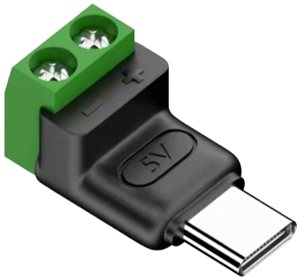 Bild av Strömplint, USB-C, skruvterminaler, 5V, Shelly PILL tillbehör