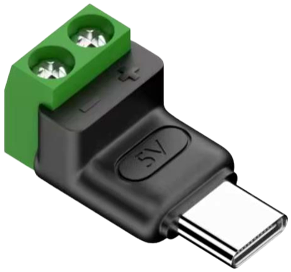 Bild av Strömplint, USB-C, skruvterminaler, 5V, Shelly PILL tillbehör