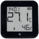 Bild av Termometer & luftfuktighet, BLU, Zigbee, Skärm, Svart, Shelly BLU H&T Display ZB Black
