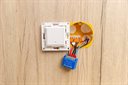 Bild av Infälld strömbrytare, Liten, WiFi, Zigbee, Matter, potentialfritt relä, 2-pack, Shelly 1 Mini Gen4