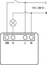 Bild av Infälld strömbrytare, Liten, Effektmätning, WiFi, Zigbee, Matter, 2-pack, Shelly 1PM Mini Gen4