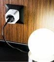 Bild av 2-pack smart stickpropp – WiFi, Bluetooth, Matter, effektmätning, 13A, Vit – Shelly Plug M Gen3