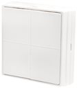 Bild av Väggströmbrytare, Bluetooth/Zigbee, batteri, 4 knappar, Shelly BLU Wall Switch 4 ZB (Stand Alone)