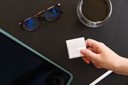 Bild av Väggströmbrytare, Bluetooth/Zigbee, batteri, 4 knappar, Shelly BLU Wall Switch 4 ZB (Stand Alone)
