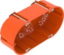 Bild av Multidosa dubbel för eftermontering, c/c 71 mm, 47 mm djup, orange, OBO HG 47-DV