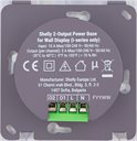 Bild av Strömbas med 2 reläutgångar, för Shelly Wall Display i-serien, Shelly 2-Output Power Base
