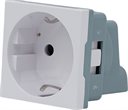 Bild av Uttagsmodul för Shelly Wall Display Stand, Vit, Shelly Socket for Wall Display Stand