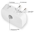 Bild av Nattlampa med rörelsesensor för vägguttag, dimbar, 3 lägen