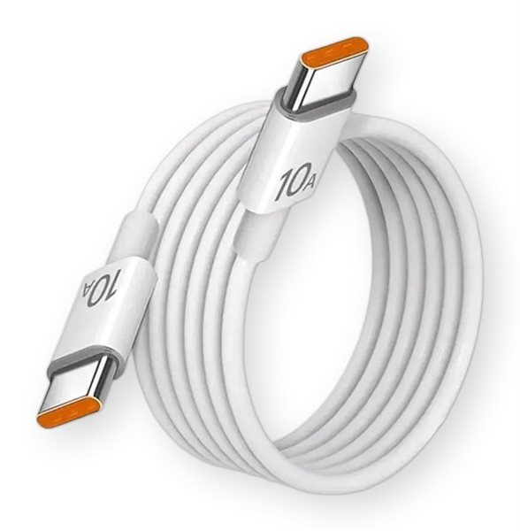 Bild av Laddkabel, USB-C till USB-C, 120 W PD, 1,5 m, vit