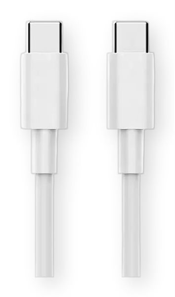 Bild av Laddkabel, USB-C till USB-C, 3A, 2 m, vit
