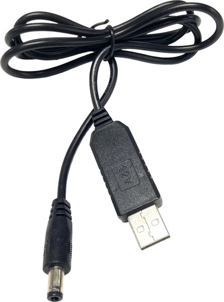 Bild av Spänningsomvandlare, USB-A 5 V till DC-plugg 5,5 × 2,1 mm, 12 V
