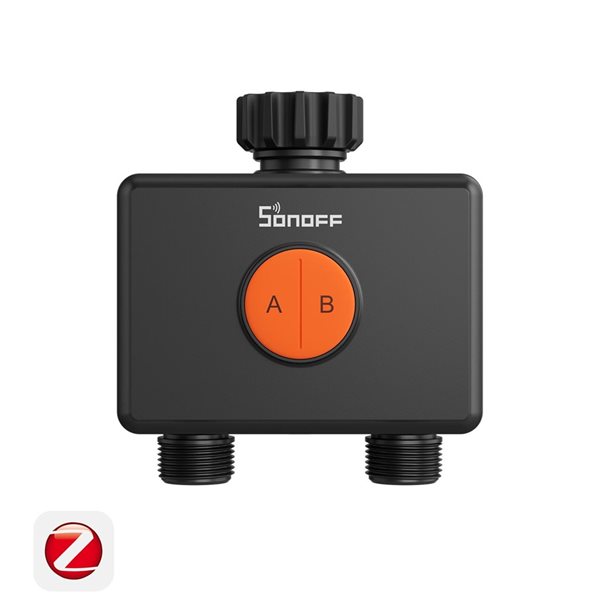 Bild av Smart ventil, 2 kanaler, med flödesmätare, Zigbee, Sonoff Hydro DUO