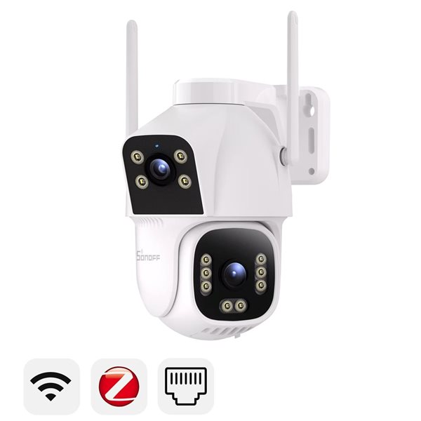 Bild av Kamera, Utomhus, WiFi, Dubbel 4MP, PTZ, Zigbee-hub, Sonoff CAM-C44HE