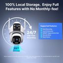 Bild av Kamera, Utomhus, WiFi, Dubbel 4MP, PTZ, Zigbee-hub, Sonoff CAM-C44HE