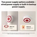 Bild av Siren inomhus, 105 dB, ljusring, Zigbee, Sonoff SenseGuard SNZB-09P