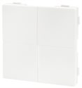 Bild av Väggströmbrytare, BLU, Zigbee, batteri, 4 knappar, vit, Shelly BLU Wall Switch 4 ZB