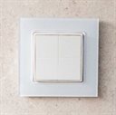 Bild av Väggströmbrytare, BLU, Zigbee, batteri, 4 knappar, vit, Shelly BLU Wall Switch 4 ZB