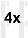 Bild av 4-pack magnetsensor dörr/fönster, Zigbee, AAA-batterier, sabotageskydd, Sonoff SenseGuard DW Gen2 SNZB-04PR2