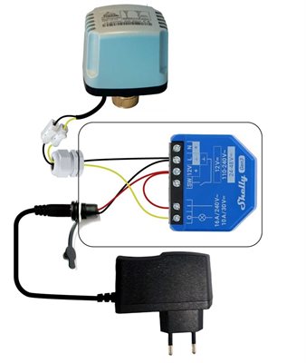 Kulventilsmotor självstängande, 12V, WiFi