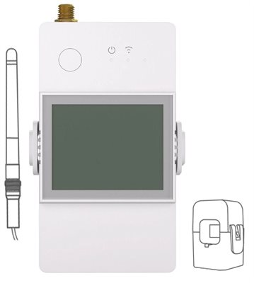 Effektmätare, 1-fas, 100 A, WiFi, Sonoff POWCT