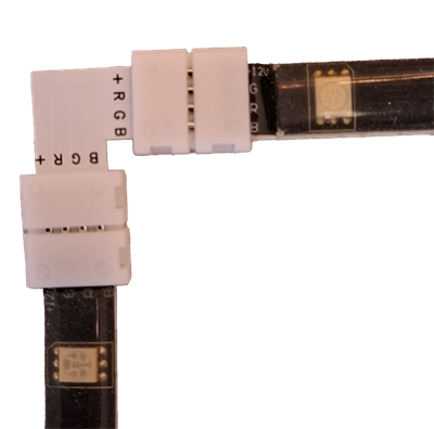 L-koppling för LED-list, 4P, 10mm