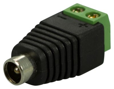 Anslutning till 12V DC adapter