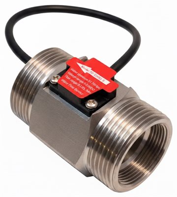 Vattenflödessensor, DN32, 1¼", Hane/Hane