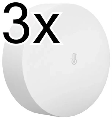 3 x Temperatur och luftfuktighet, ZigBee, Sonoff SNZB-02P