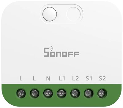Infälld reläbrytare, Matter/WiFi, 2 kanaler, Sonoff MINI DUO MINI-2GS