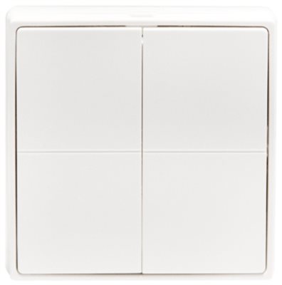 Väggströmbrytare, BLU, Zigbee, batteri, 4 knappar, Shelly BLU Wall Switch 4 ZB (Stand Alone)