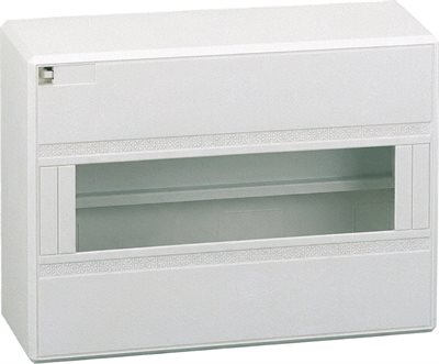 Normkapsling, 6-8 moduler, IP30, Vit, Mini Opale