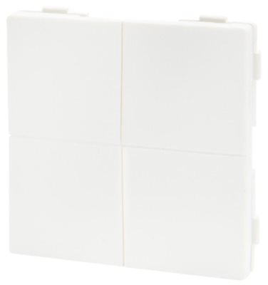 Väggströmbrytare, BLU, Zigbee, batteri, 4 knappar, vit, Shelly BLU Wall Switch 4 ZB