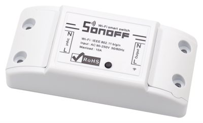 Liten strömbrytare på/av, WiFi, Sonoff Basic R2