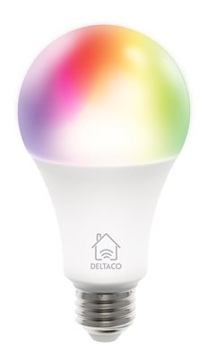 LED-lampa, E27, 9W, WiFi, RGB