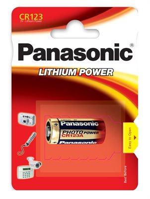 Batteri - Panasonic CR123A