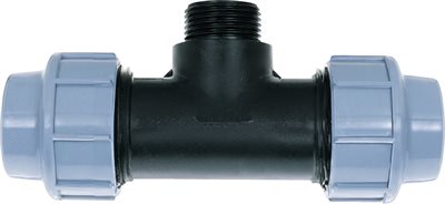 PE-koppling, T 25 mm × 1/2" yttergänga