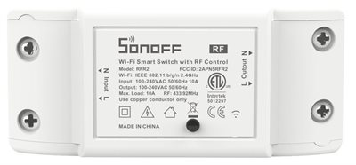 Liten strömbrytare på/av, RF + WiFi, Sonoff RF-R2