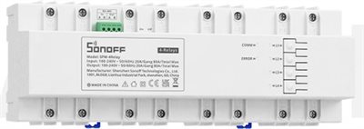 Relämodul, 4 kanaler, DIN, Sonoff SPM 4 Relay