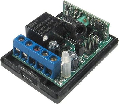 RF relä, 433MHz, 1 kanaler, 12V