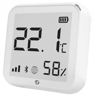 Termometer och luftfuktighet, WiFi, Skärm, Shelly Plus H&T