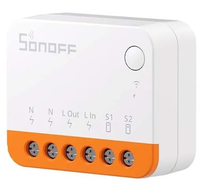 Infälld reläbrytare, WiFi, 1 kanal, Sonoff MINIR4 Extreme