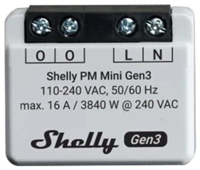 Effektmätare, Liten, Shelly Plus PM Mini Gen 3