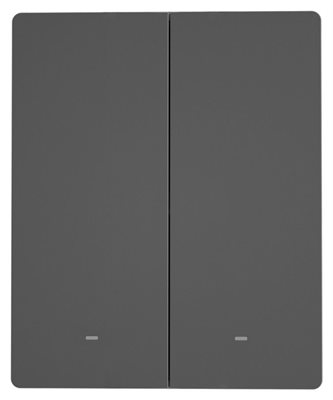 Väggströmbrytare, 2 kanal, WiFi, Sonoff M5-2C-80B